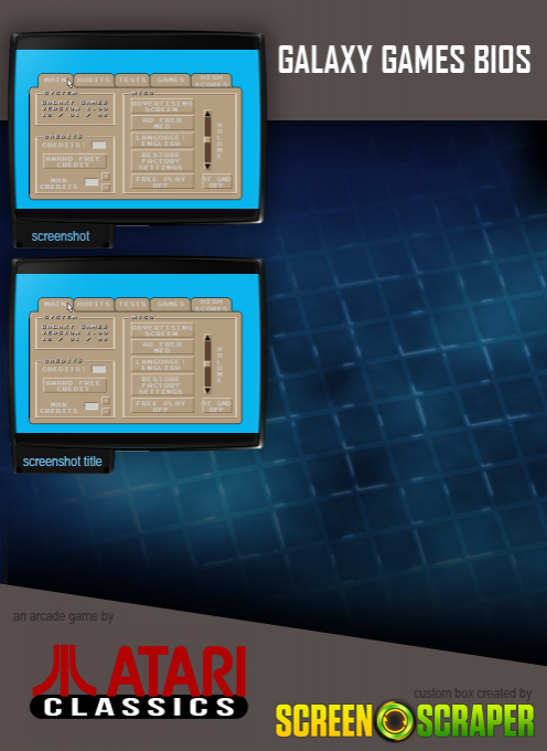 Galaxy Games Bios - Dos