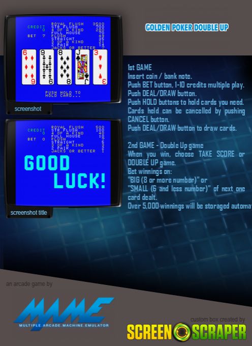 Golden Poker Double Up - Dos