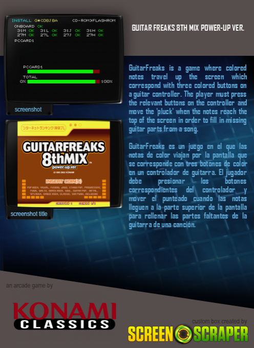 Guitar Freaks 8th Mix Power-up Ver. - Dos