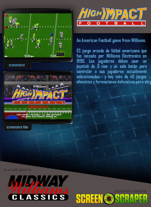 High Impact Football dos
