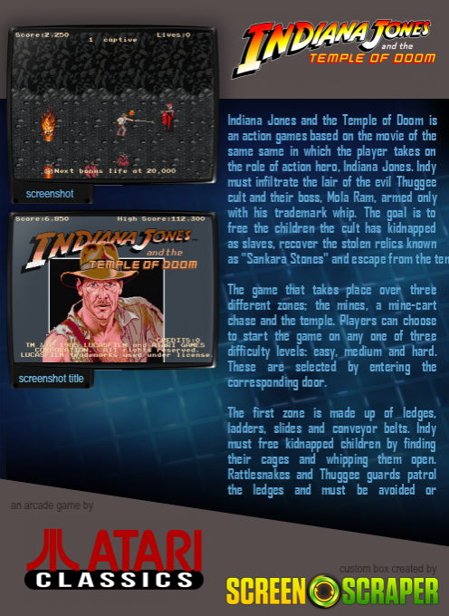 Indiana Jones And The Temple Of Doom dos