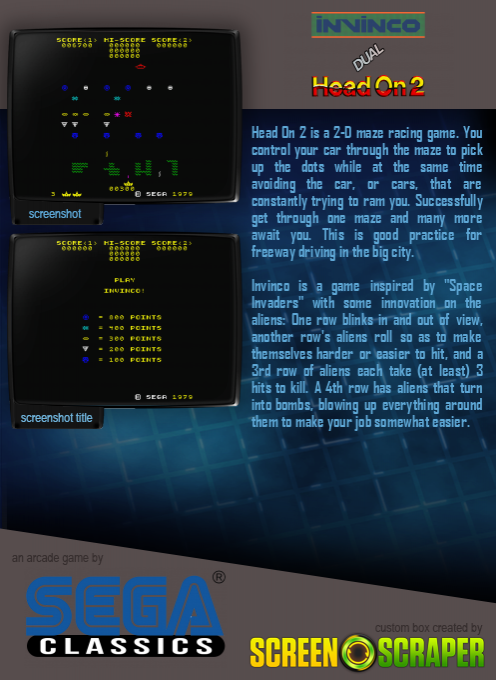 Invinco / Head On 2 - Dos