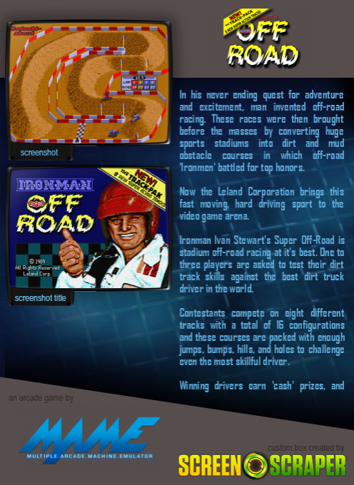 Ironman Ivan Stewart's Super Off-road Track-pak - Dos