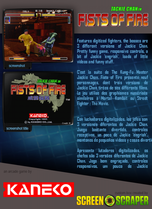 Jackie Chan In Fists Of Fire dos