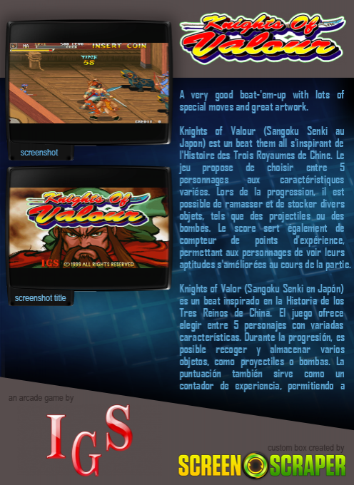 Knights Of Valour / Sangoku Senki dos