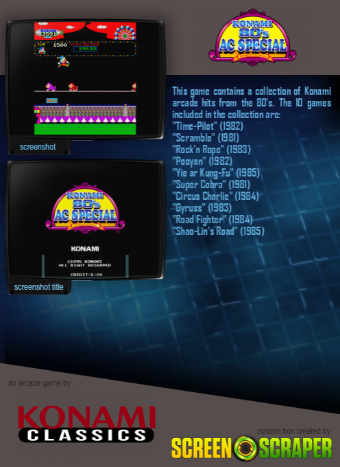 Konami 80's Ac Special - Dos