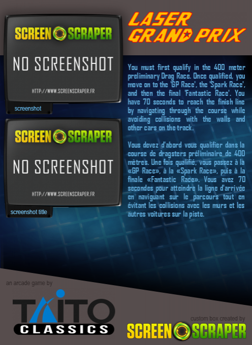 Laser Grand Prix - Dos