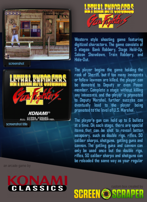 Lethal Enforcers 2 - Gun Fighters - Dos