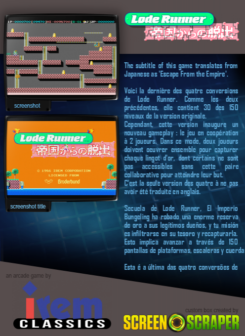 Lode Runner 4 - Teikoku Karano Dasshutsu - Dos