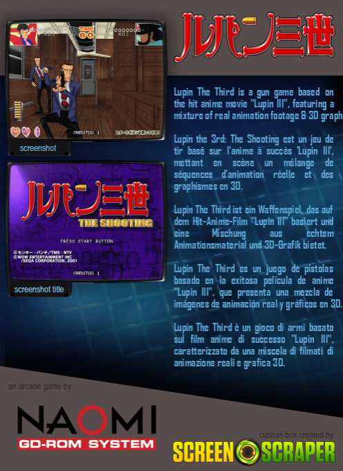 Lupin The 3rd : The Shooting - Dos