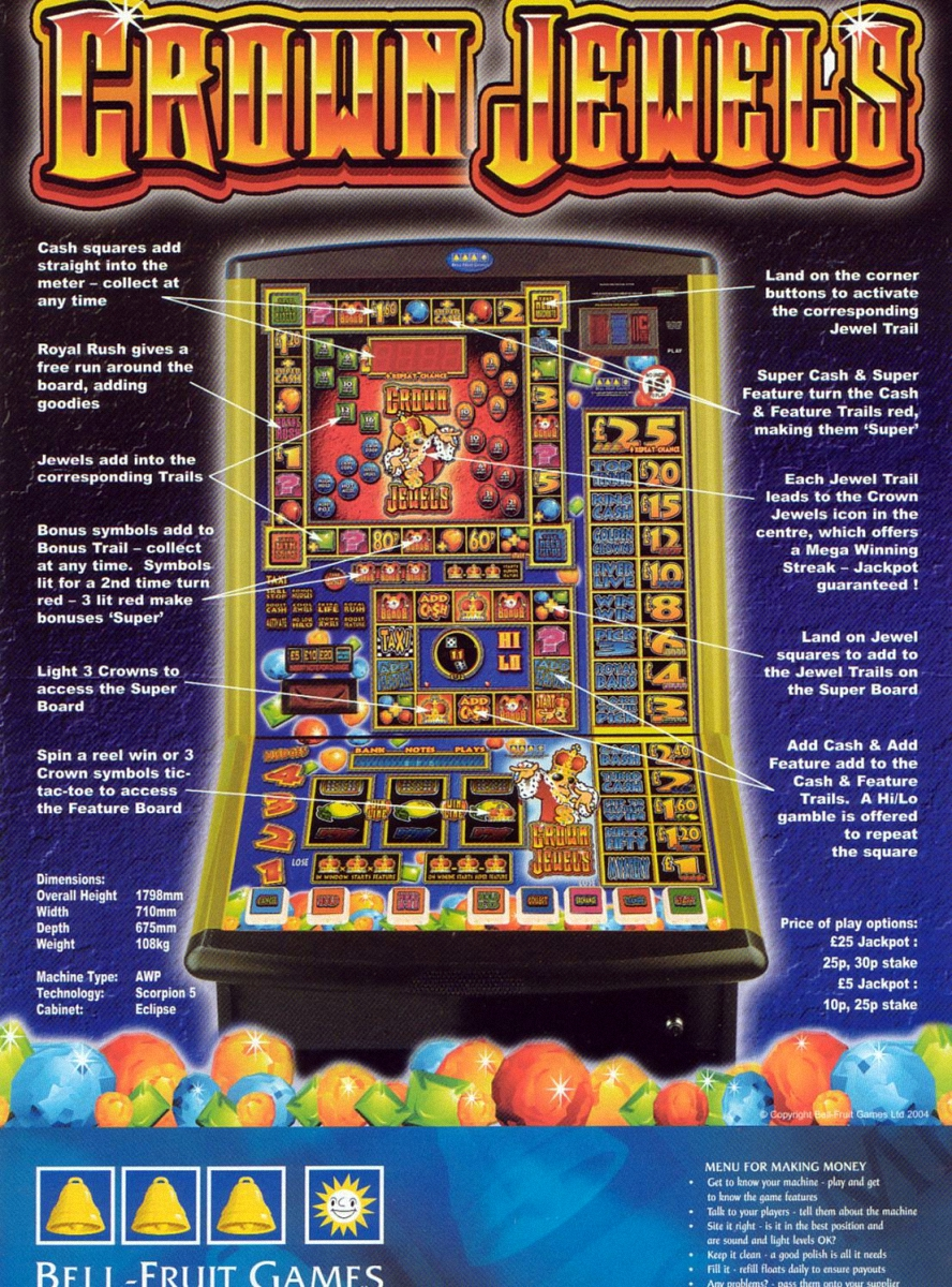 Crown Jewels (Barcrest) (bootleg) (German) (MPU4) (GCN 0.9, set 1)