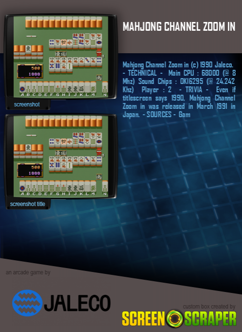 Mahjong Channel Zoom In - Dos