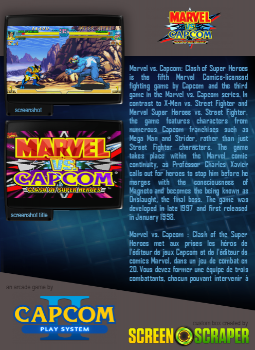 Marvel vs. Capcom : Clash of Super Heroes dos