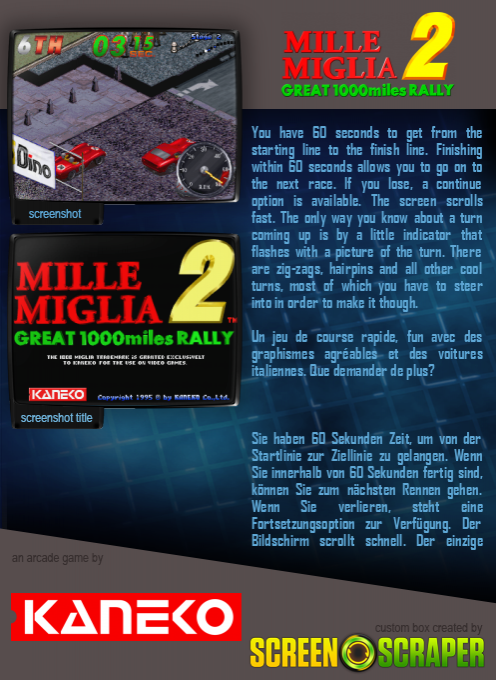Mille Miglia 2 - Great 1000 Miles Rally - Dos