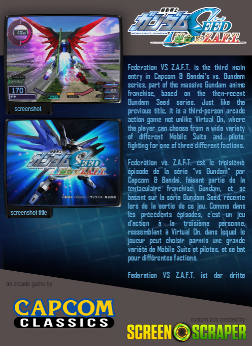 Mobile Suit Gundam SEED - Federation VS ZAFT - Dos