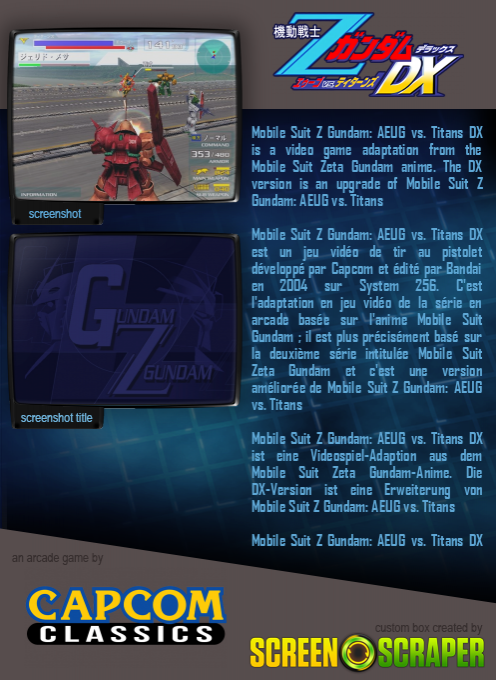 Mobile Suit Z-Gundam: A.E.U.G. vs Titans - Dos