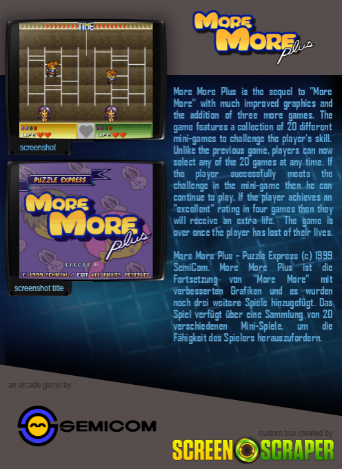 More More Plus - Dos