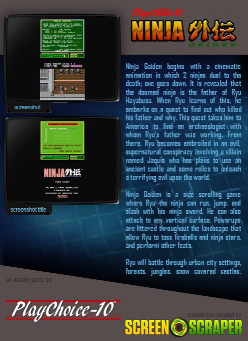 Ninja Gaiden (playchoice-10) dos