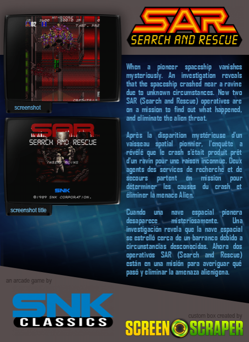 SAR: Search And Rescue - Dos