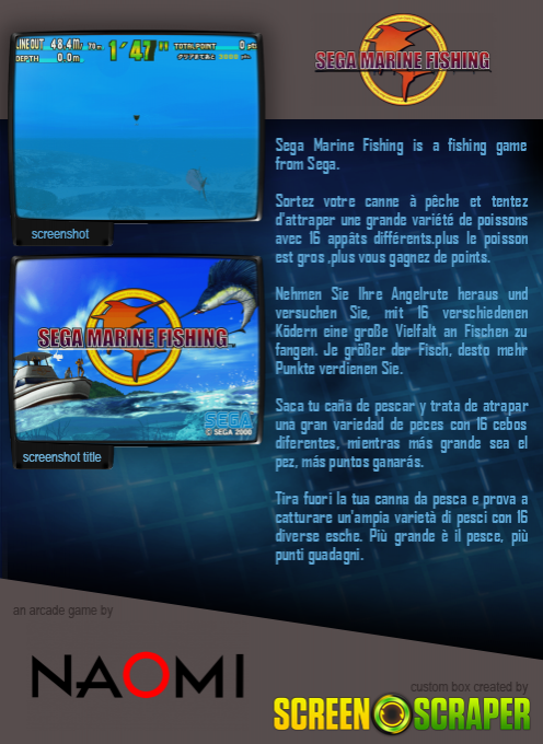 Sega Marine Fishing - Dos