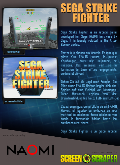 Sega Strike Fighter - Dos