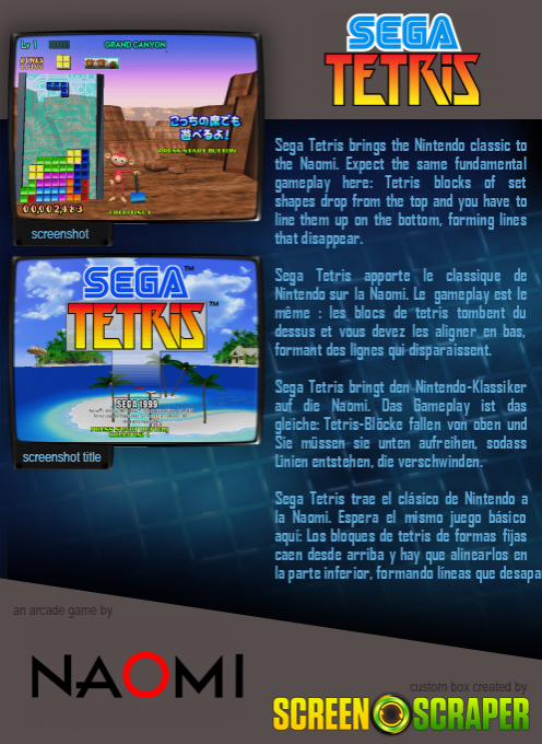 Sega Tetris - Dos