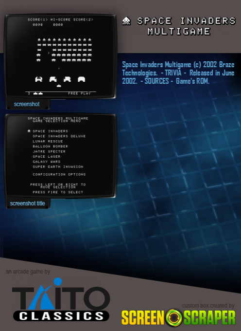 Space Invaders Multigame - Dos
