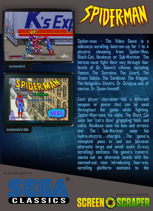 Spider-man - The Videogame - Dos