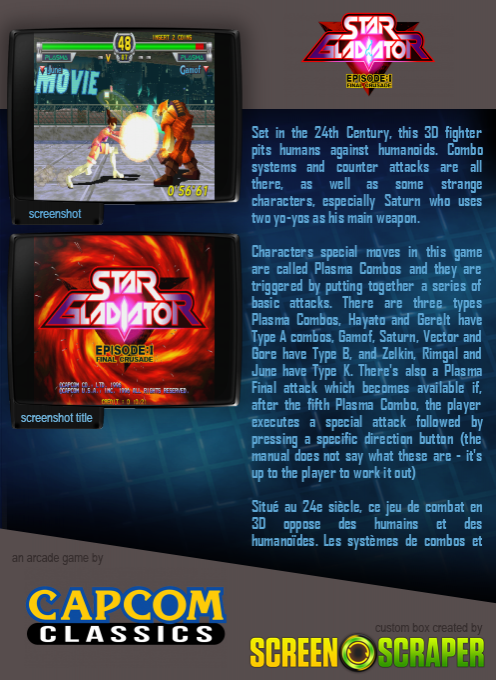 Star Gladiator Episode I: Final Crusade dos