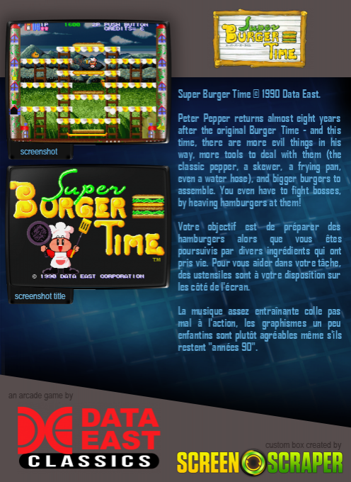Super Burger Time - Dos