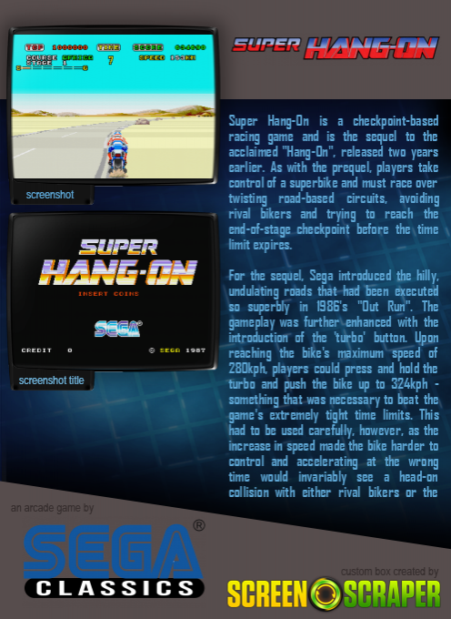 Super Hang-on (mega-tech) - Dos