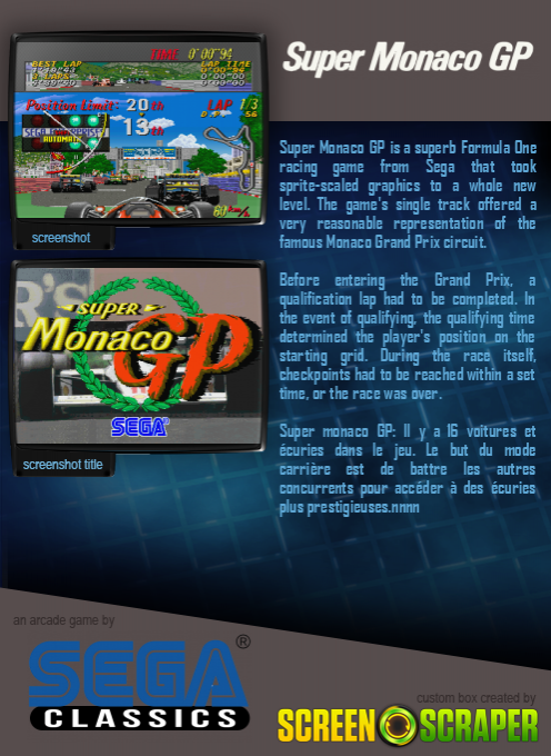 Super Monaco GP (mega-tech) - Dos