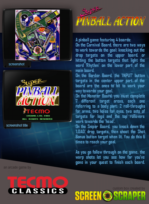 Super Pinball Action - Dos