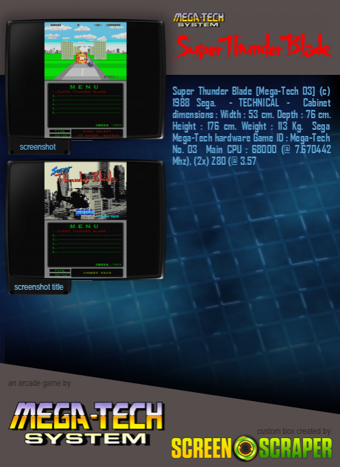 Super Thunder Blade (mega-tech) - Dos
