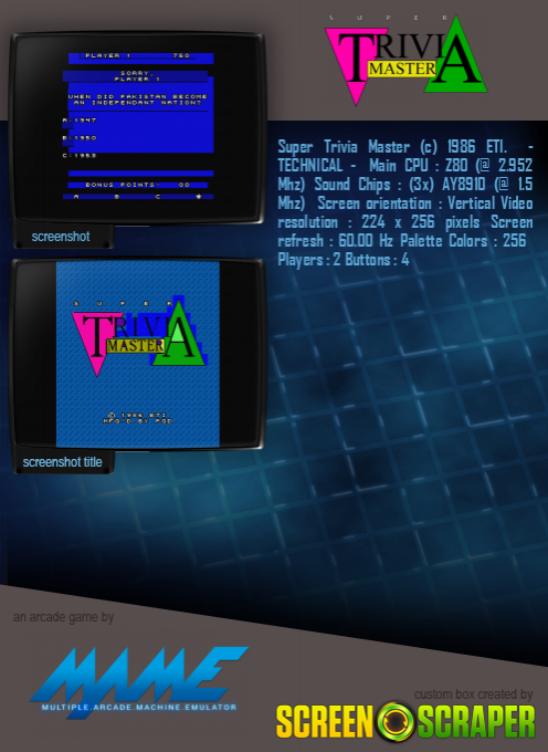 Super Trivia Master - Dos