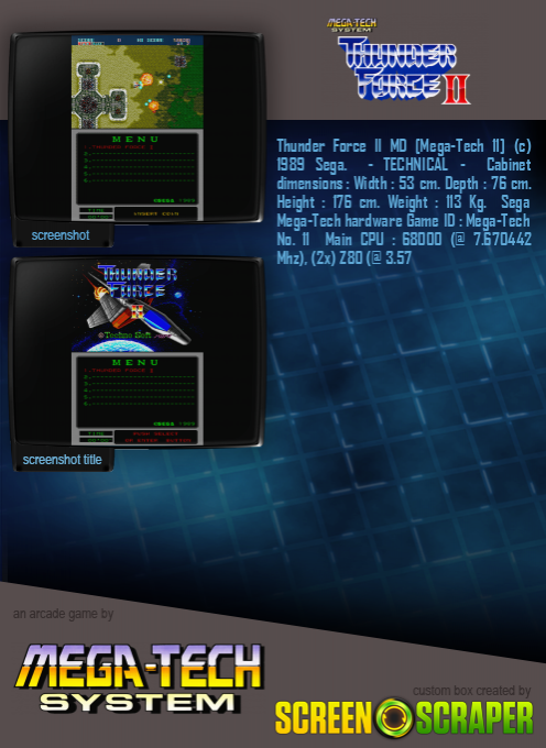 Thunder Force II MD (mega-tech) - Dos