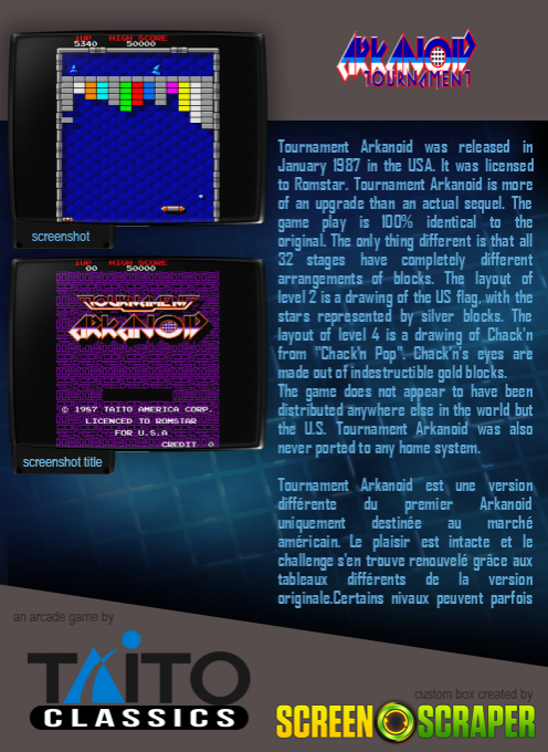 Tournament Arkanoid dos