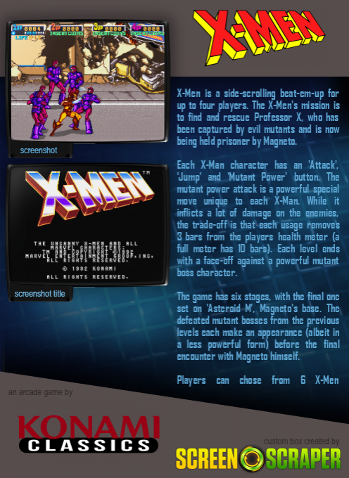 X-Men (Tiger) dos