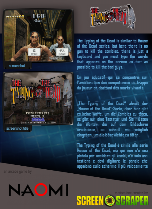 Typing Of The Dead, The - Dos