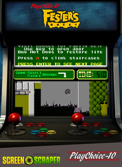 Uncle Fester's Quest - The Addams Family (playchoice-10)