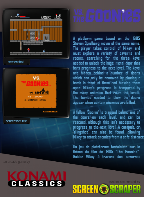 Vs. The Goonies - Dos