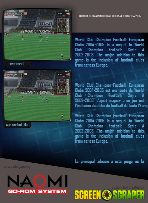 World Club Champion Football European Clubs 2004-2005 dos