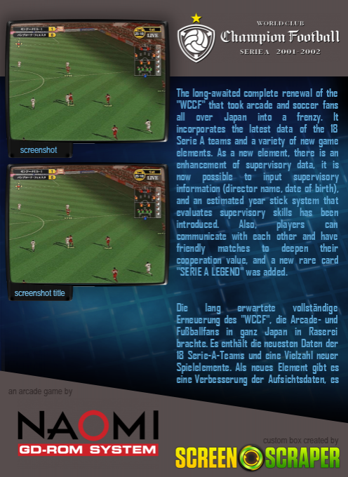 World Club Champion Football Serie A 2001-2002 dos