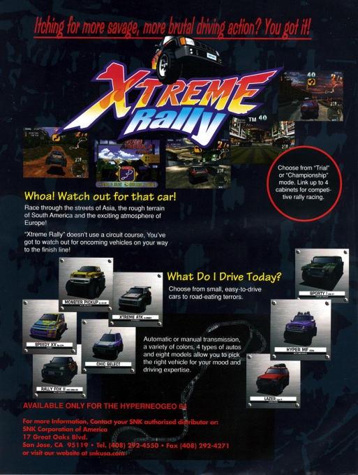 Xtreme Rally - Dos