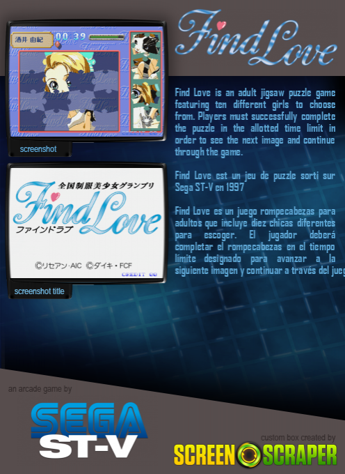 Zenkoku Seifuku Bishoujo Grand Prix Find Love - Dos