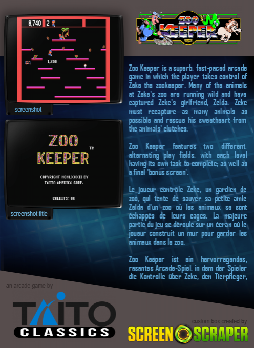 Zoo Keeper - Dos