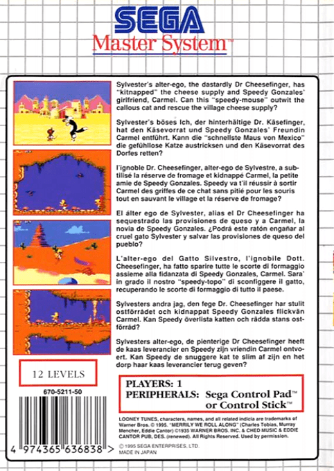 Cheese Cat-astrophe Starring Speedy Gonzales - Dos