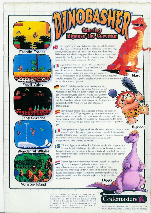 Dinobasher Starring Bignose The Caveman - Dos