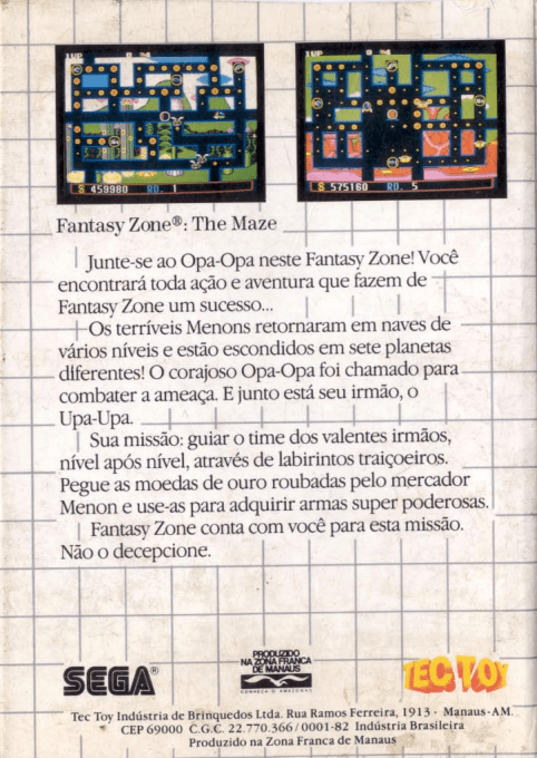 Fantasy Zone : The Maze - Dos