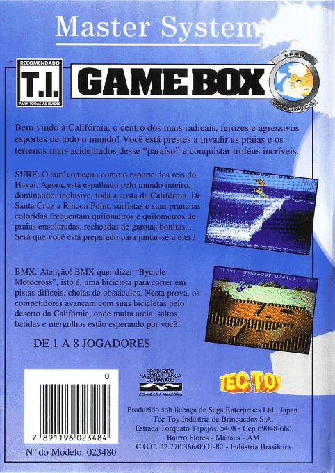 Game Box Serie Esportes Radicais - Dos